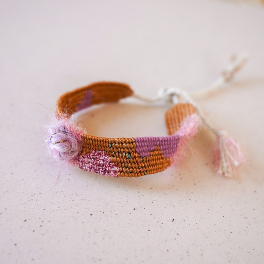 bransoletki - inne Tkana na krośnie biżuteria - Bloom