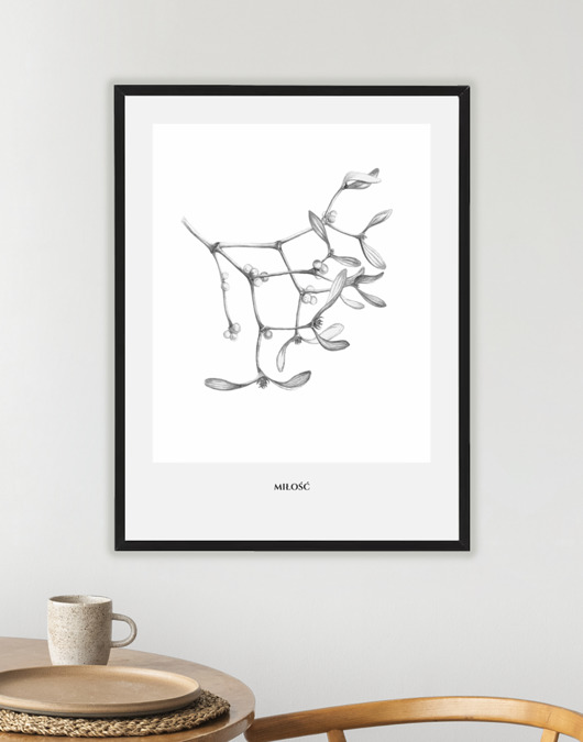 grafiki i ilustracje "Miłość" Jemioła