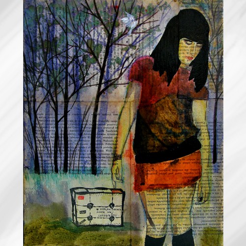 "Na jagody" 27x35cm Dabrowski
