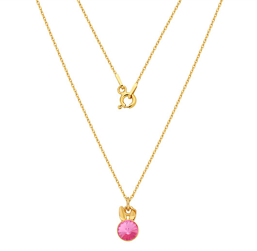 złote naszyjniki Naszyjnik z króliczkiem; Swarovski /1112/