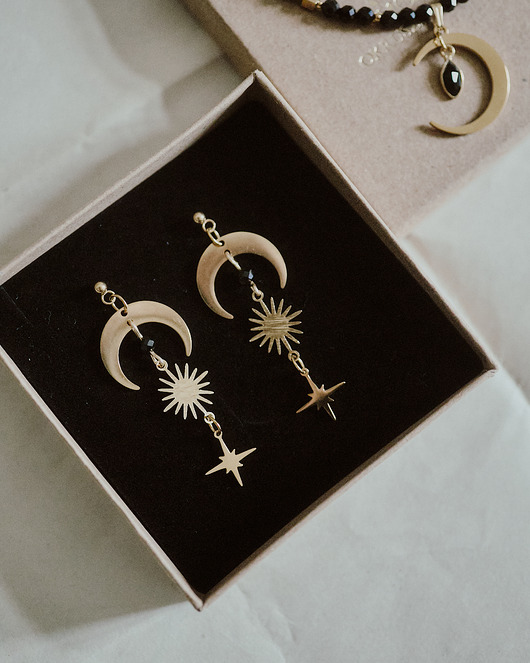 kolczyki z kamieniami Kolczyki Nut, Sehet Jaru