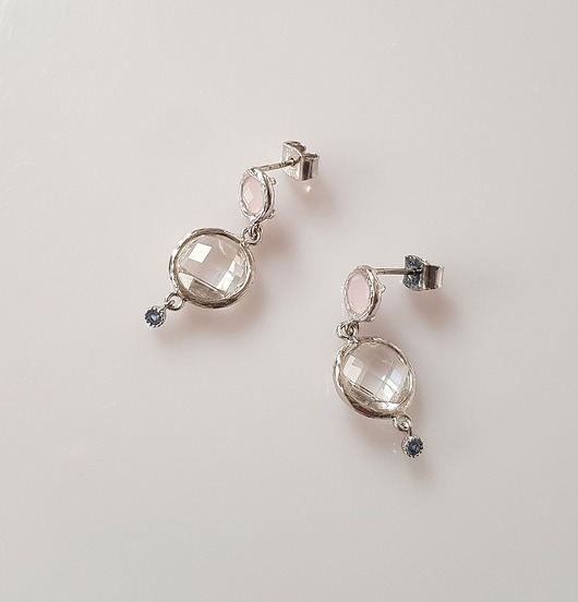 kolczyki szklane Kolczyki z kryształami Pastel Spring