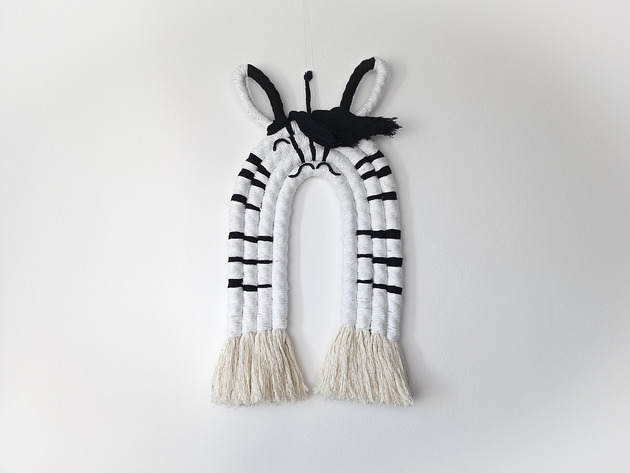łapacze snów Makramowa Zebra
