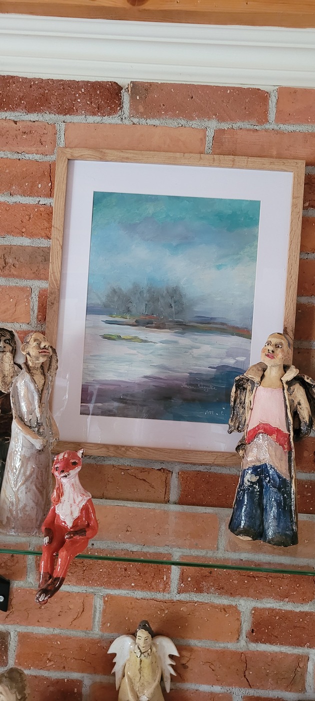 obrazy Zapora zimą