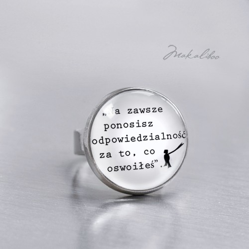 pierścionki srebrne Pierścionek Mały Książę "Odpowiedzialność" - simple ring