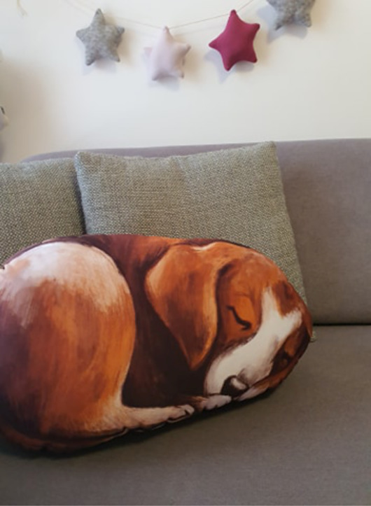 poduszki do pokoju dziecka Poduszka Pies Beagle