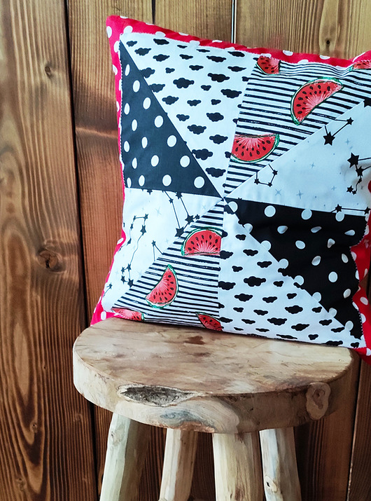 poduszki z grafiką Poszewka patchwork