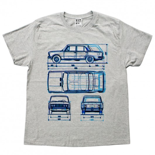 Koszulka FIAT 125 P GREY 777