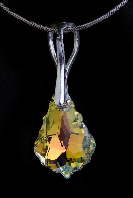 Przywieszka kryształ Swarovski baroque crystal AB 22 mellody