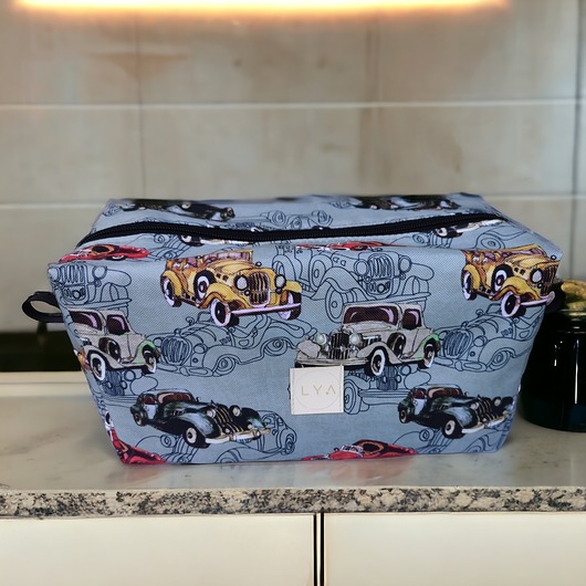 torby i nerki męskie Kosmetyczka męska saszetka wodoodporna etui organizer auta retro