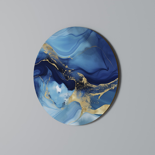 obrazy AZURE DREAMSCAPE Obraz okrągły 69cm - dekor dębu