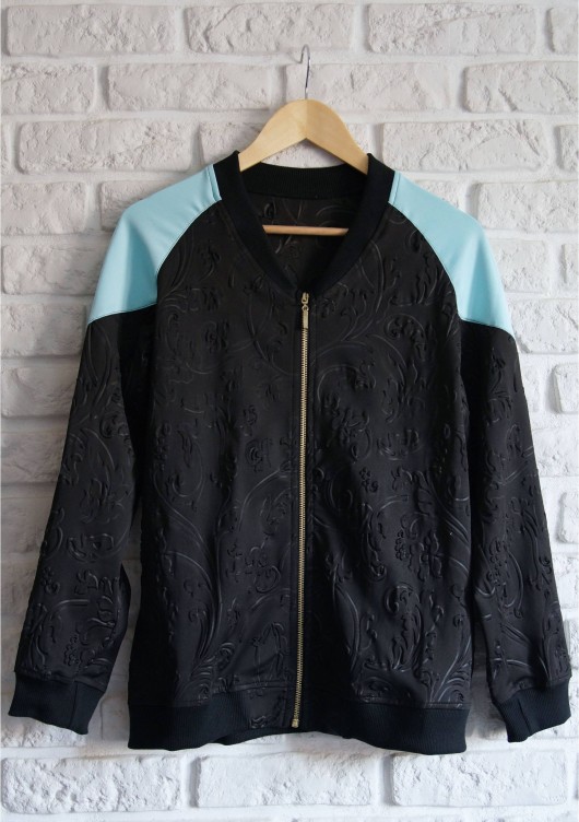 Bluza w kwiaty z zamkiem  Ewa Bednarska