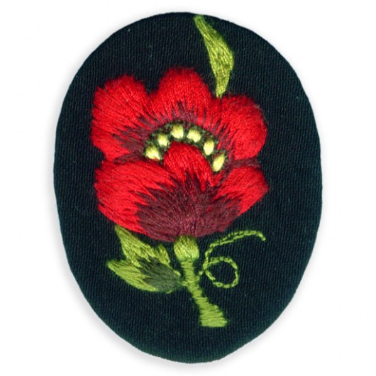 PRZYPINKA RED poppy na ludowo