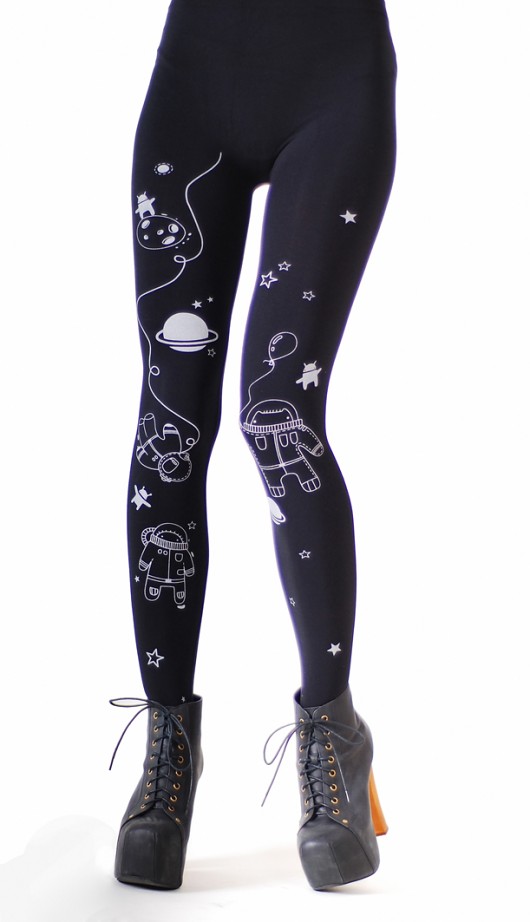 Lost in Space legginsy czarne Hold Me Tights