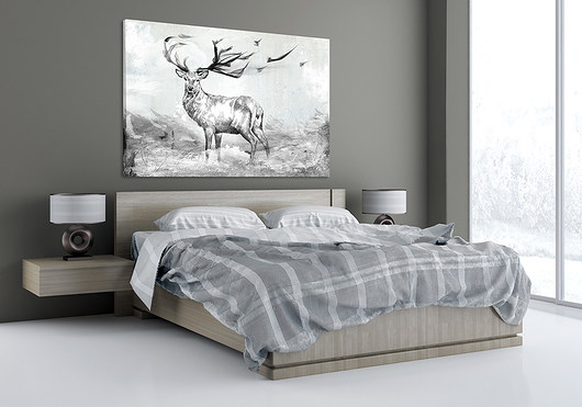 OBRAZ NA PŁÓTNIE -  120x80cm - WIATR LUdesign gallery