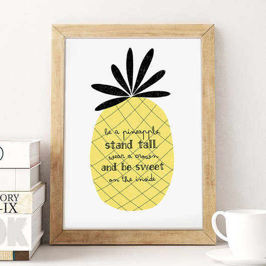 Plakat- Be a pineapple(...) A3 wejustlikeprints