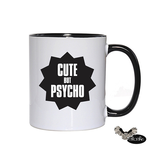 Cute but psycho, kubek ceramiczny Sowia Aleja