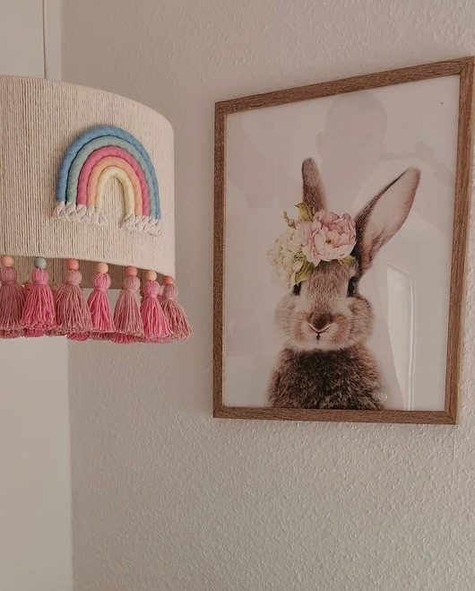 lampy do pokoju dziecka Lampa wisząca do pokoju dziecięcego tęcza, chwosty