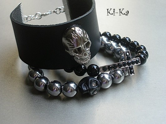 Black cross - bransoletka KiKa pracownia