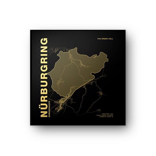 Plakat Tory wyścigowe - Nürburgring - 50x50 cm Peszkowski Graphic