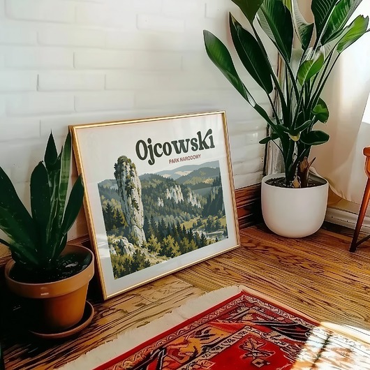 plakaty Plakat Ojcowski Park Narodowy - Druk Pigmentowy