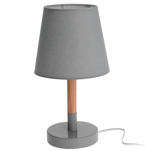 Lampka Stojąca z Szarym Abażurem MIA home