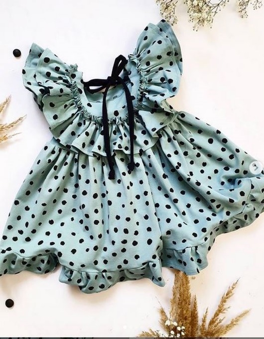 Sukienka Letnia Blue Dots FajnieUbieramy