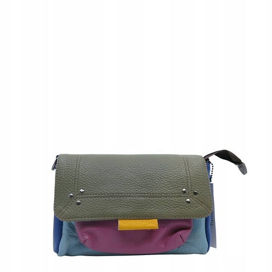 torby na ramię Torebka skórzana, miękka, na ramię długi pasek oryginalna zero waste OLIVKA