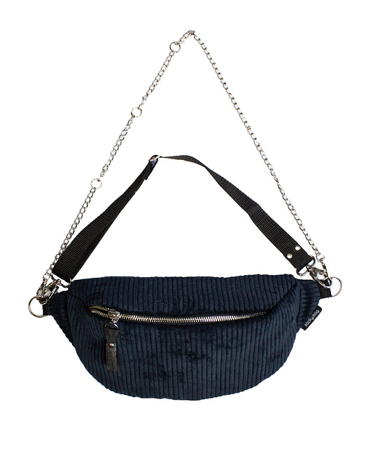 Nerka sztruks czarna sacky bag
