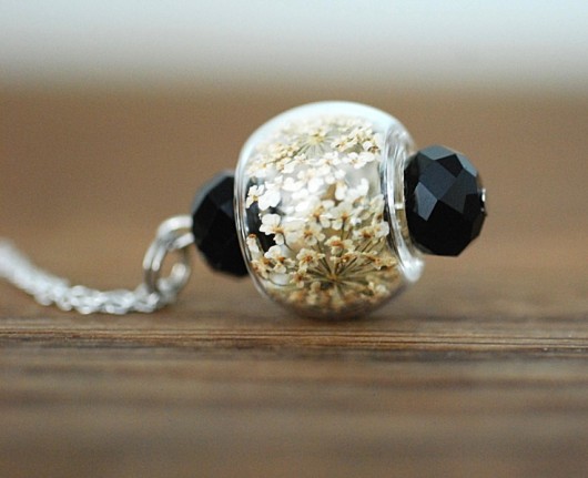 925 Sterling ♥ Suszone kwiaty kopru ♥  MadamLili