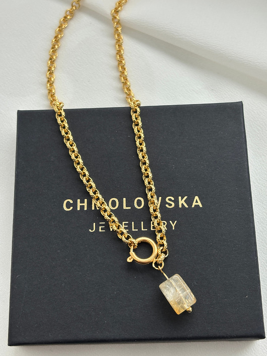 złote naszyjniki Naszyjnik łańcuszek Cytryn