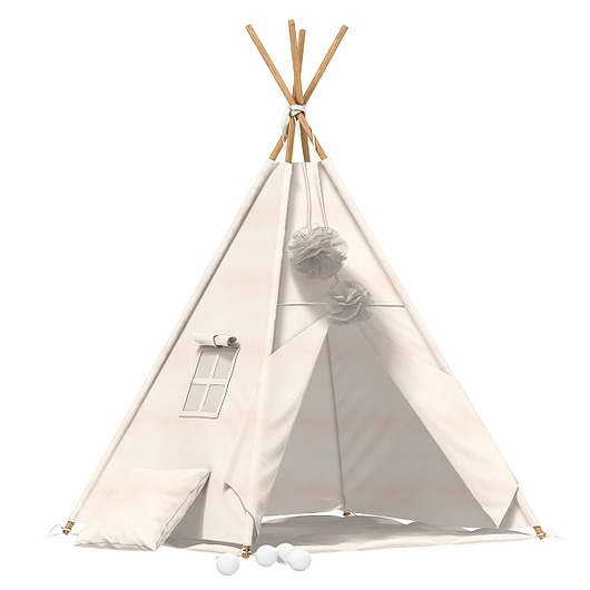 namioty, tipi Namiot tipi Ecru + mata Bajkowe Wnętrza PZ