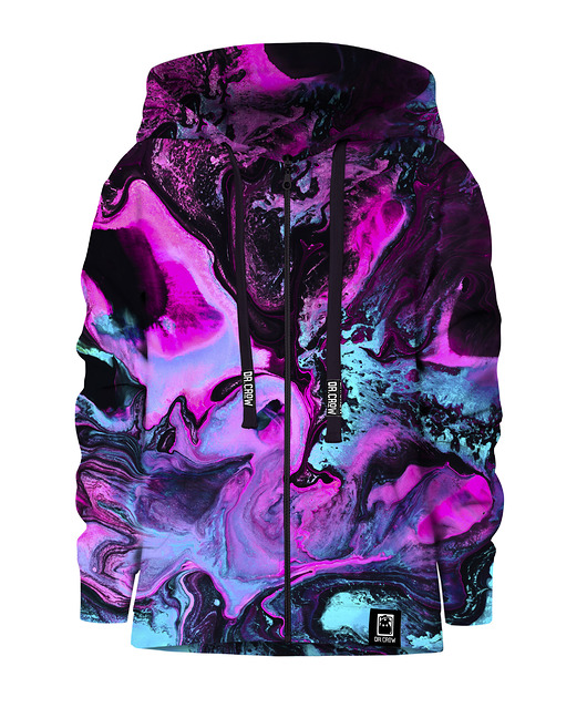 bluzy dla chłopców Bluza Zamek Chłopiec DR.CROW Neon Marble