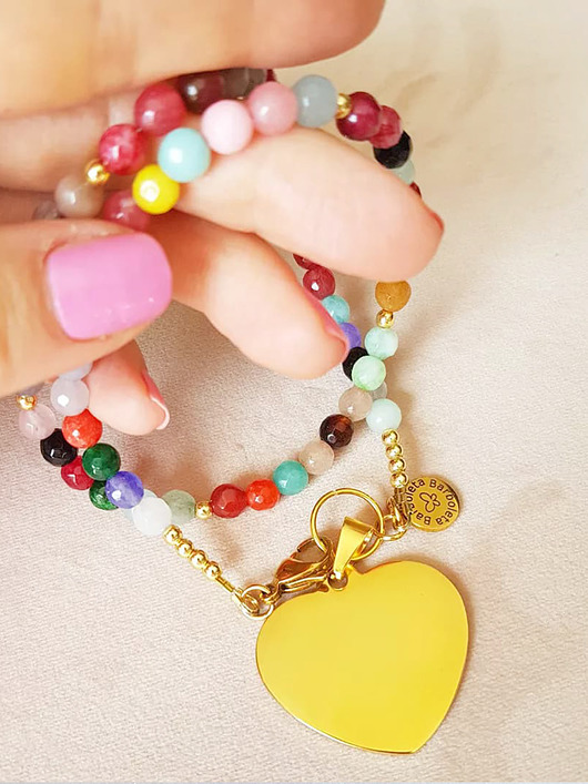 chokery Naszyjnik  choker z jadeitów