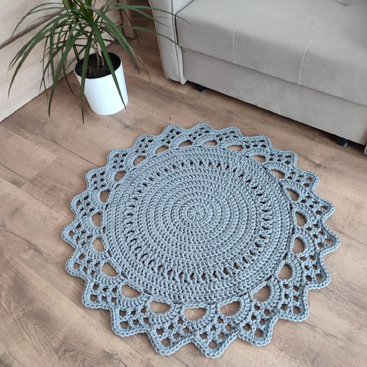 dywany Dywan szydełkowy ze sznurka 90cm