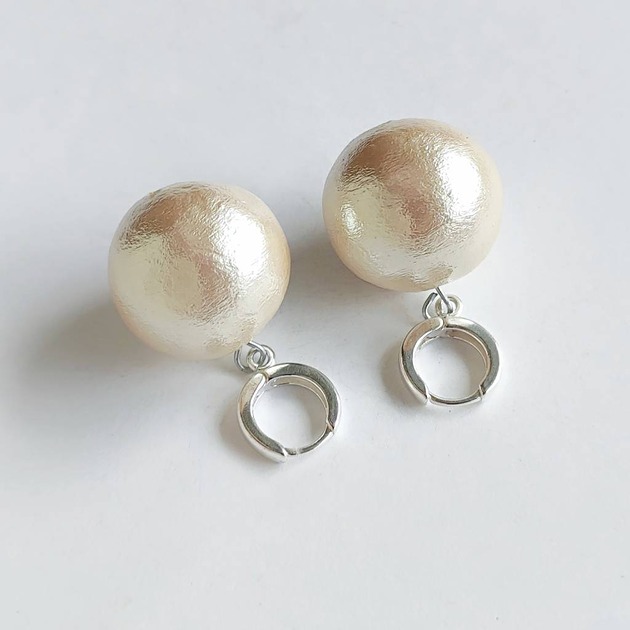 kolczyki z kamieniami Kolczyki OKRĄG