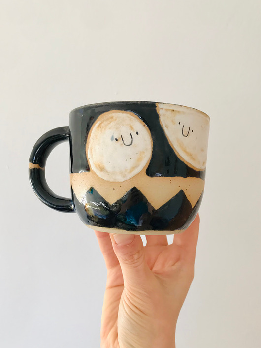 kubki Kubek z uchem Uśmiechnięte Planety