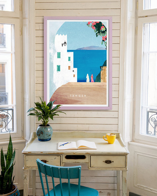 plakaty Maroko Tanger - plakat 50x70 cm - widok przez bramę