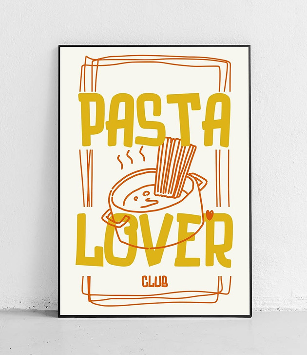 plakaty Plakat Klub dla prawdziwych miłośników makaronu