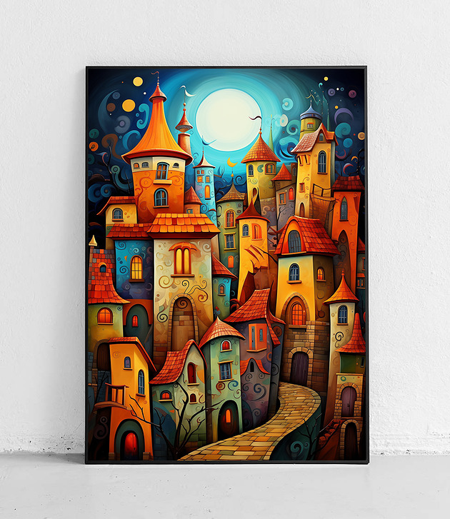 plakaty Plakat Nocne wieże marzeń