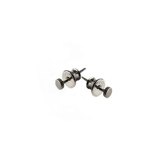Kolczyki srebrne Mini piny 4mm oksydowane Marta jewelry