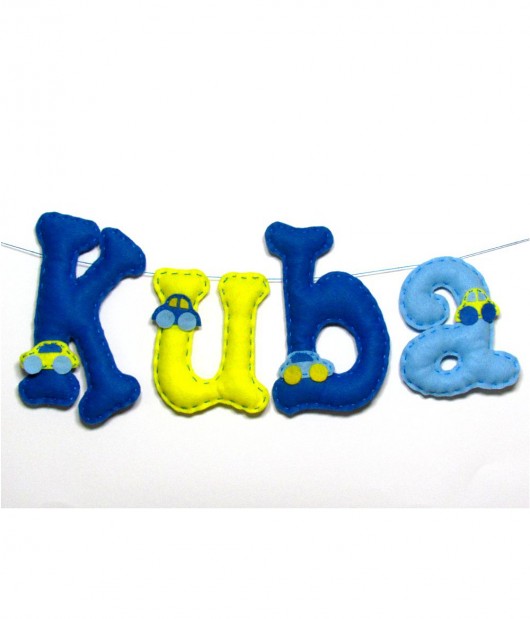 Literki z filcu - Kuba - 12-16cm locoloro
