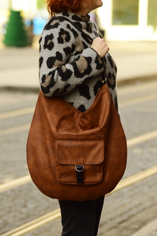 torby XXL Hobo  Kamel