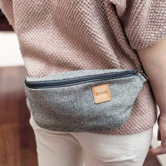 Nerka Saszetka Mała Torebka w Jodełkę CADOaccessories