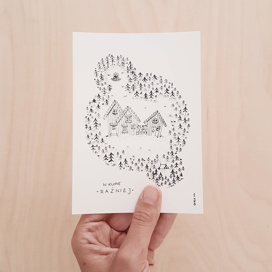 kartki okolicznościowe - wydruki KARTKA "w kupie raźniej"
