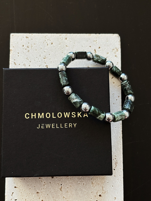 biżuteria męska Bransoletka Męska Serafnit i Hematyt