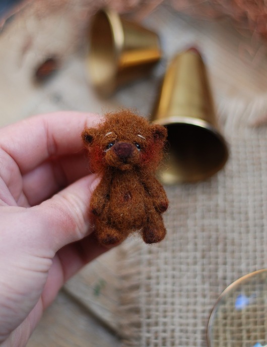 broszki Brązowy Miś- broszka