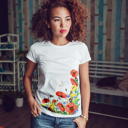 MAki dopasowana koszulka tshirt damski ONE MUG A DAY