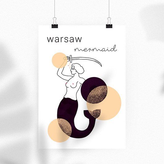 Plakat - Warszawska syrenka PADE SPACE