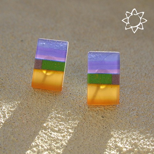 ECO MOSAIC- kolczyki z recyklingu KOS jewellery